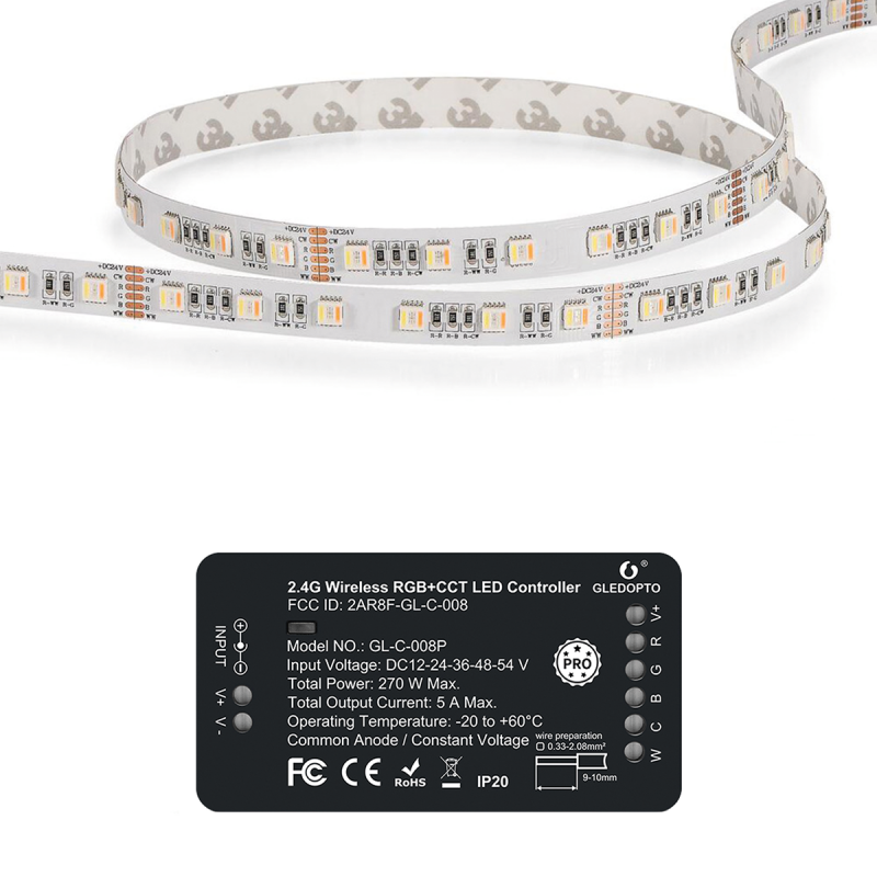 LED Band CCT RGB + warmweiß + kaltweiß IP20